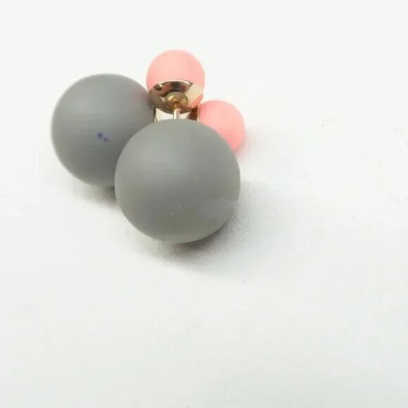 100% Authentic DIOR Tribal Matt Grey&Pink Earrings - Picture 4 of 8